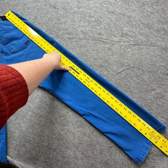 prAna Jeans Men 36 x 31 Blue Theorem Stretch Slim Fit Sapphire M4TH32313 - Picture 12 of 16